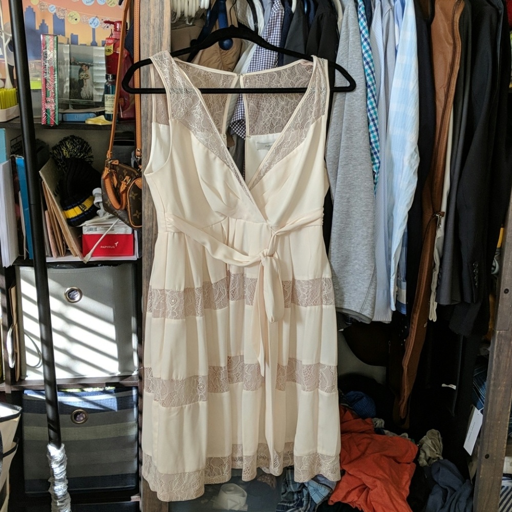 Cream lace dress